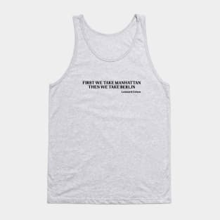 First We Take Manhattan, black Tank Top